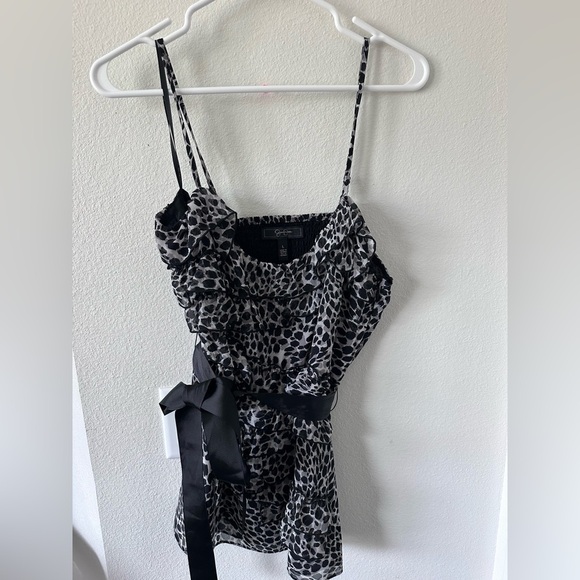 Jessica Simpson Black Smocked Camisole Top - Picture 1 of 4